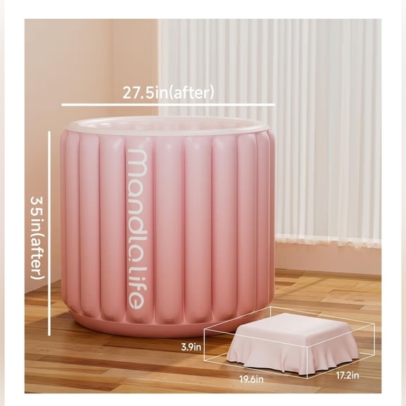 Pink Inflatable Hot Tub - Picture 3 of 7